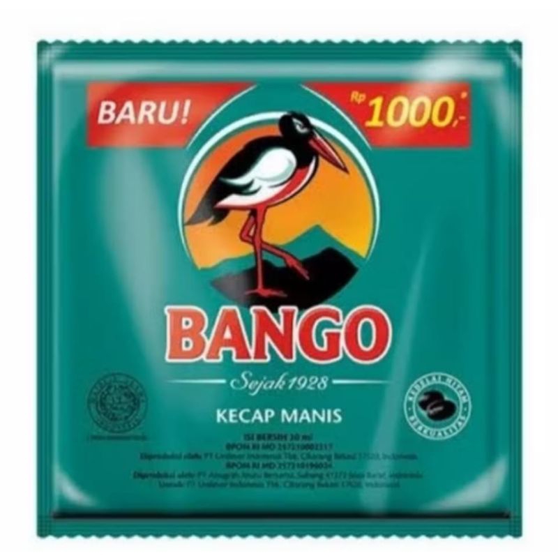 

Kecap Bango kemasan sachet 25 gram jual per renceng isi 12 sachet