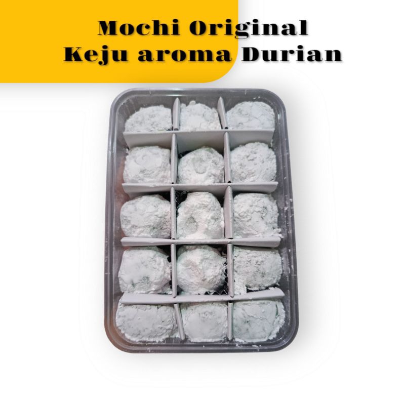 

Kue Mochi Original keju / Cream chesse aroma durian halal