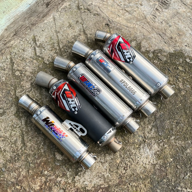 (SECOND ORIGINAL) Slincer Knalpot Racing WRC EXHAUST Inlet 38/45/50 Second Original 2nd