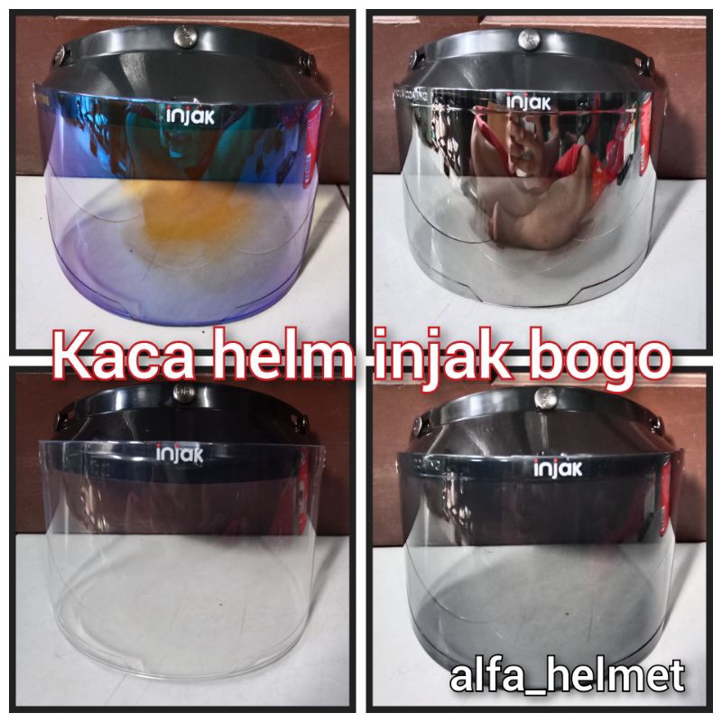 KACA HELM INJAK BOGO / VISOR HELM INJAK / HELM BOGO INJAK KACA |  COATING