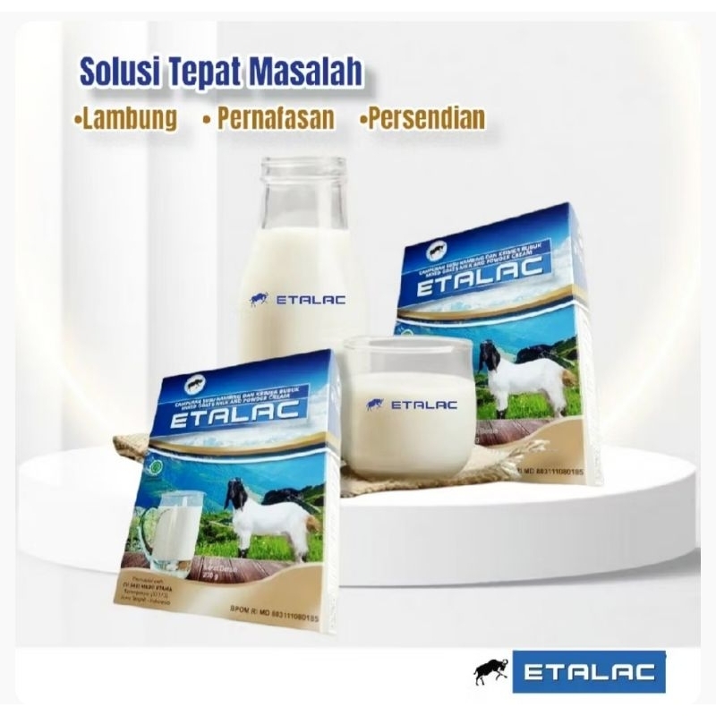 

SUSU KAMBING ETAWA ETALAC SUSU KESEHATAN ATASI ASAM LAMBUNG GERD NYERI DADA SENDI & TULANG SUSU MURNI TANPA CAMPURAN GULA SUSU ETAWA SUSU BOX 200 GRAM ASLI ORIGINAL 100% SUSU BUBUK ALAMI TANPA CAMPURAN GULA