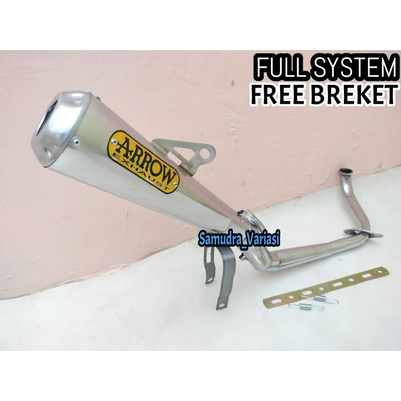 Knalpot Racing Arrow Exshaust Motor Honda Beat karbu, Beat PGM-FI 2016, Beat pop, Beat CBS, Beat Str