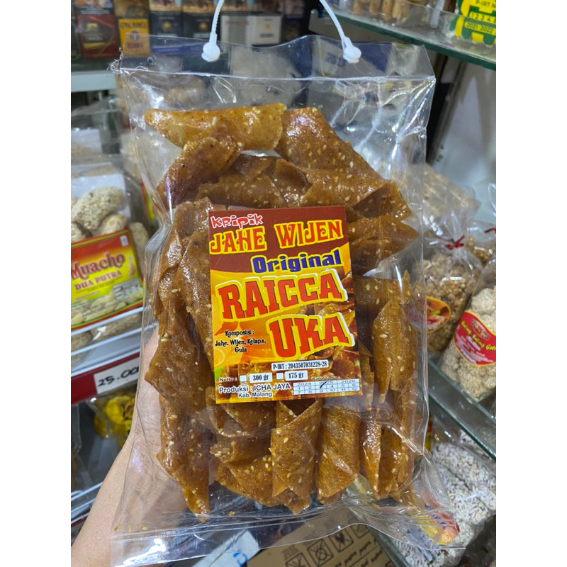 

KRIPIK JAHE WIJEN BESAR KERIPIK JAHE WIJEN 300GR OLEH - OLEH KHAS MALANG