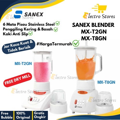 SANEX BLENDER MX-T2GN / MX-T8GN 1 Liter FREE Dry Mill MX T2GN / MX T8GN || MXT2GN MXT8GN