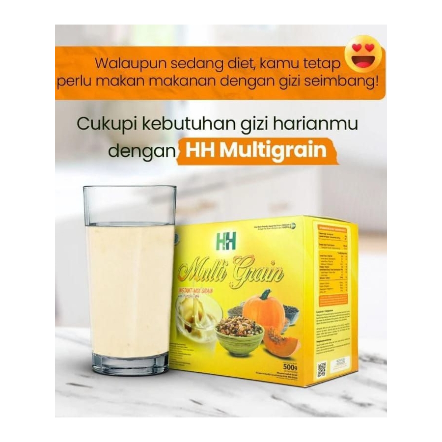 

HH MULTIGRAIN HWI ORIGINAL BPOM/MINUMAN DIET SEHAT BERGIZI/SUPERFOOD/AMAN UNTUK DIABETES