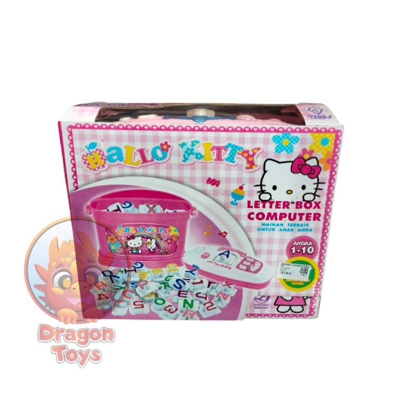 LETTER BOX COMPUTER HELLO KITTY - MAINAN EDUKASI BELAJAR MEMBACA DAN BERHITUNG - MAINAN ANAK MATARAM