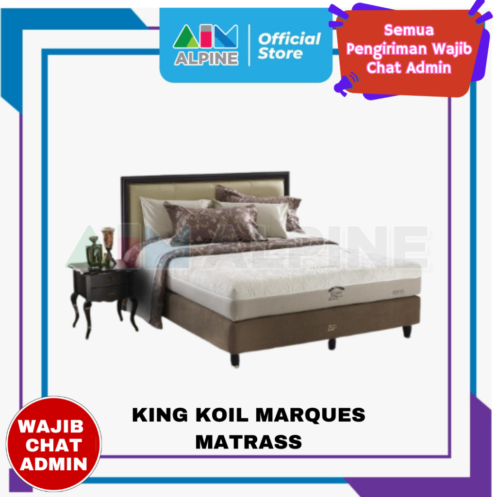 KING KOIL MARQUES MATRASS ( HANYA MATRASS ) FREE ONGKIR KHUSUS WILAYAH KOTA MAKASSAR