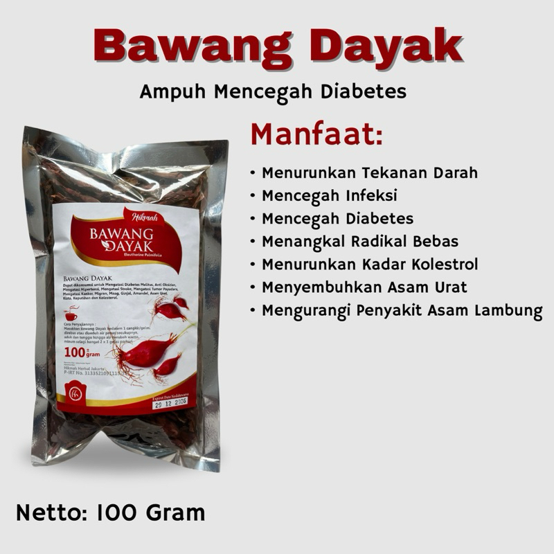 

Bawang dayak Kering Super 100Gram