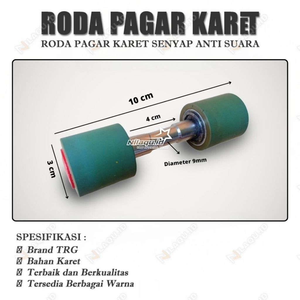Roda Waterfom Karet Untuk Rel Pagar/Roda Pagar Dorong Waterfom Karet/Roda Karet Roller Roda Pagar