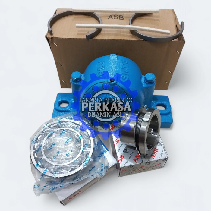 SN520 PLUMMER BLOCK SET SN 520 - BEARING 22220 K - ADAPTER H 320 Merk ASB