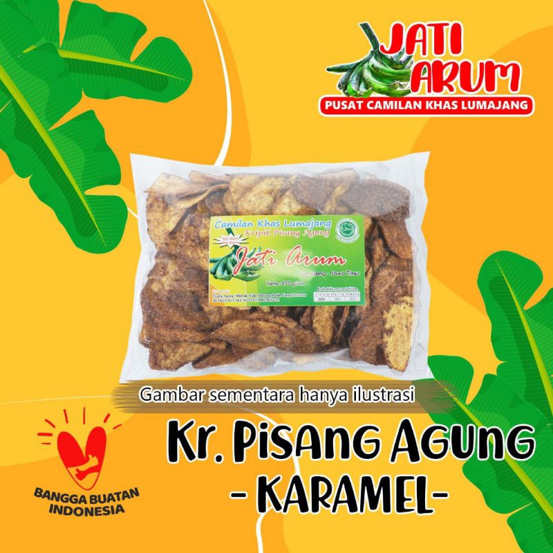 

Keripik pisang agung jati Arum khas Lumajang (250g)