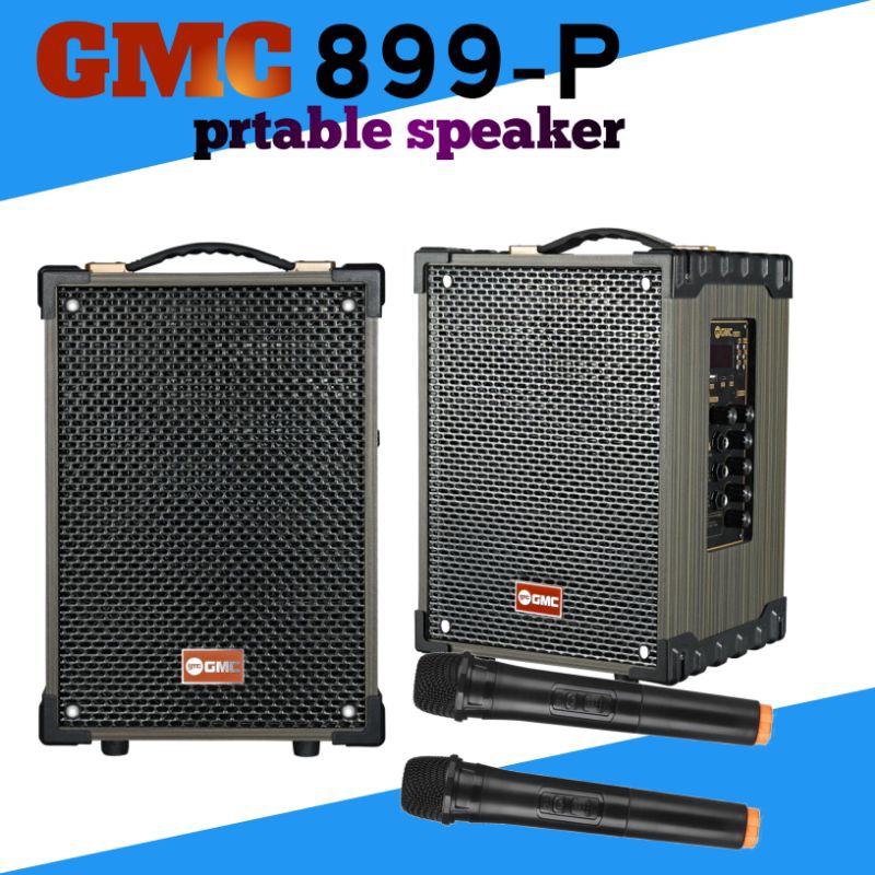 speaker portabel GMC-899P-8 inch kecil+ bluetooth free double mic wireless