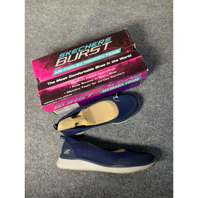 sepatu skechers navy new