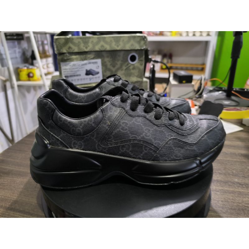 Gucong GG Gucci Rhyton Black monochrome 670408