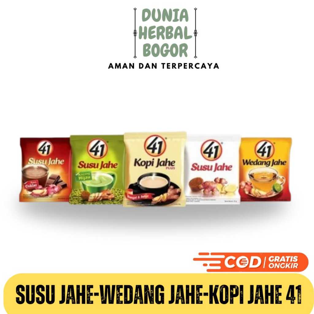 

Minuman Jahe 41 Jahe Merah Plus Kopi Jahe, Susu Jahe, Wedang Jahe, Kacang Hijau Jahe