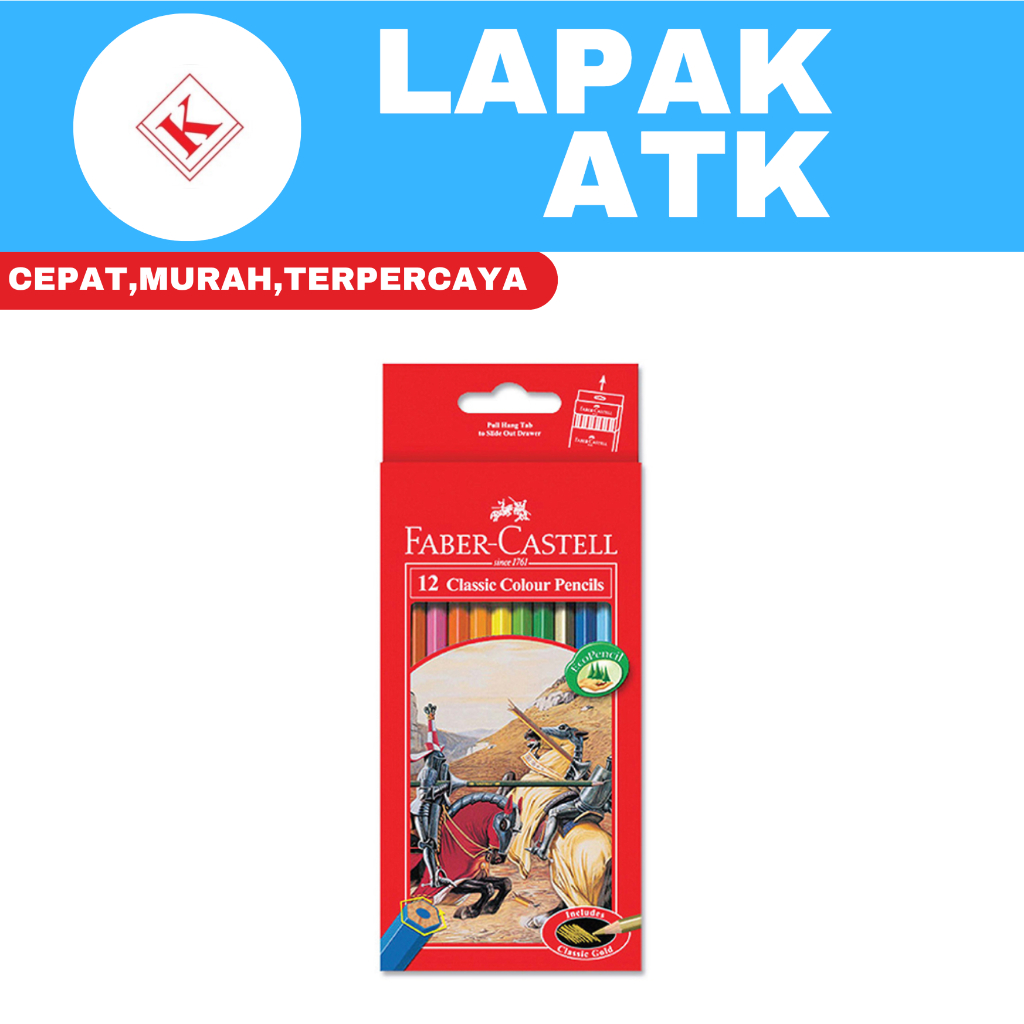 

PENSIL WARNA FABER CASTEL ISI 12 PANJANG ++++