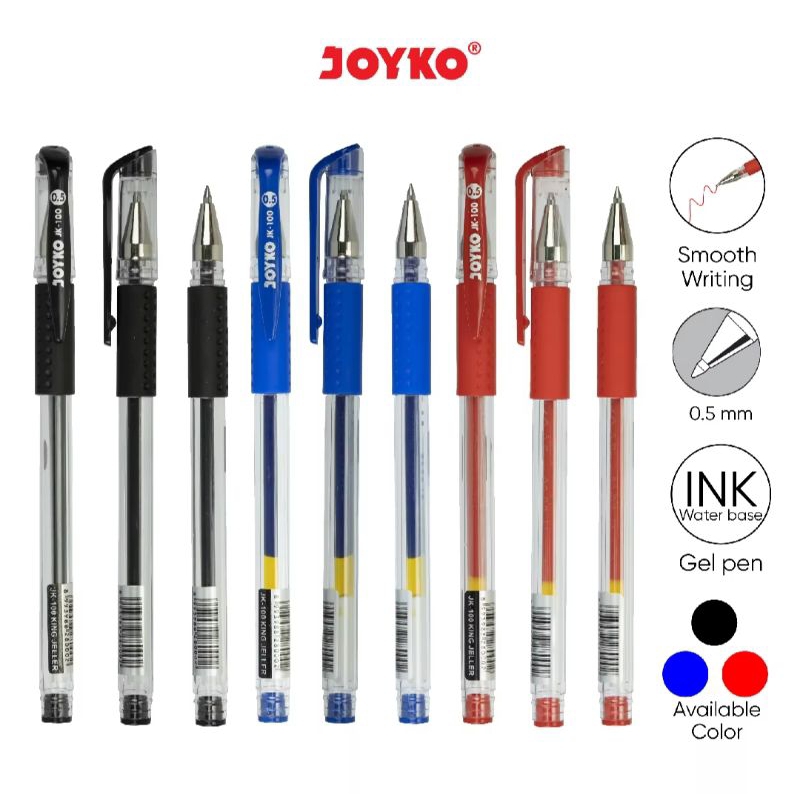 

PULPEN JOYKO HITAM, MERAH, BIRU JK-100