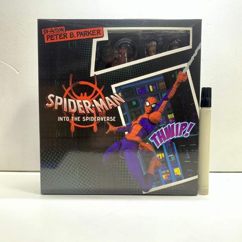 mainan figure spiderman Sentinel SV-Action Spider-Man Peter B Parker detail artikulasi recast tinggi
