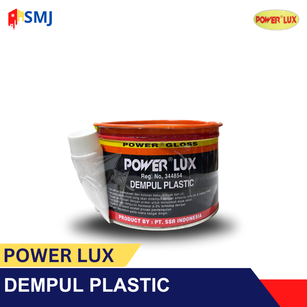 Power Lux 1,4 Kg / 4 Kg - Dempul Besi / Dempul Kayu / Dempul Fiber / Dempul Plastik / Dempul Mobil /
