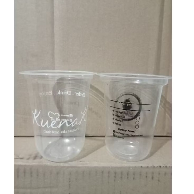 SABLON GELAS CUP  SATU WARNA 12 ,14,16 OZ DATAR/OVAL  7 GR HOKAKU/SAP ISI 2000 PCS / SABLON GELAS OZ