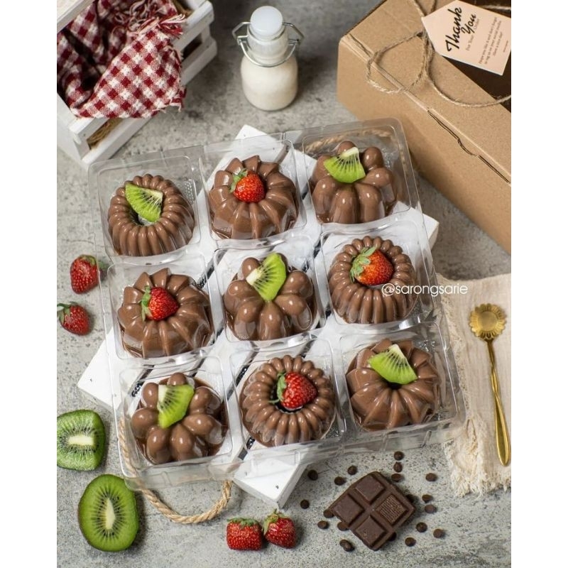 

Pudding Coklat Isi 9 untuk Hampers, Ultah, Wisuda