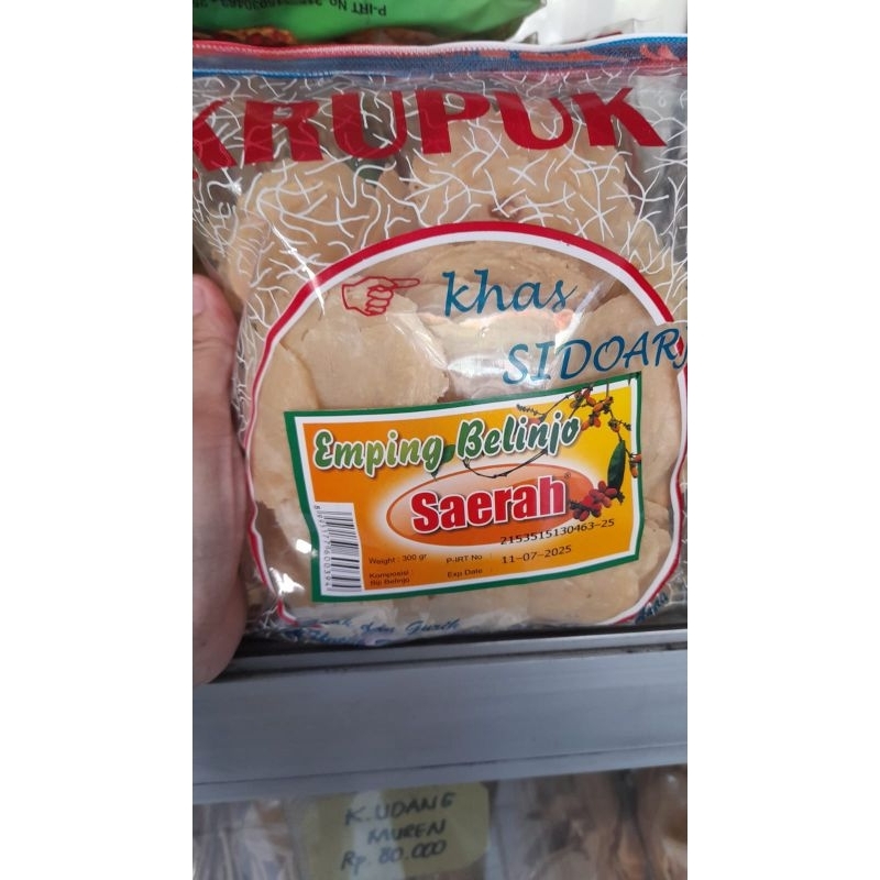 

krupuk emping blinjo tawar Ny Siok