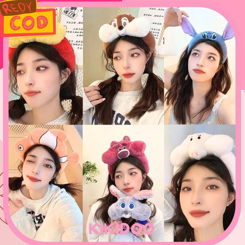 Kikidoo Bando Bandana Boneka Lucu Viral Theme Kawaii Aksesoris Photo Rambut JR183