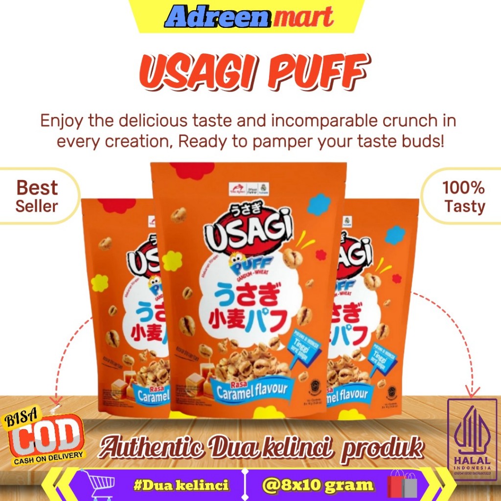 

[ DUA KELINCI ] USAGI PUFF CARAMEL FLAVOUR 80 Gram