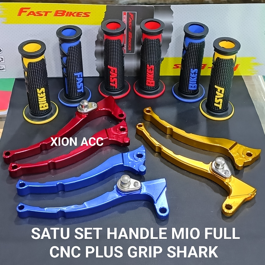 PAKET HANDLE REM VARIASI FULL CNC YAMAHA MIO J /MIO M3/ XEON /MIO GT/ XRIDE/MIO Z PLUS HANDGRIP SHAR