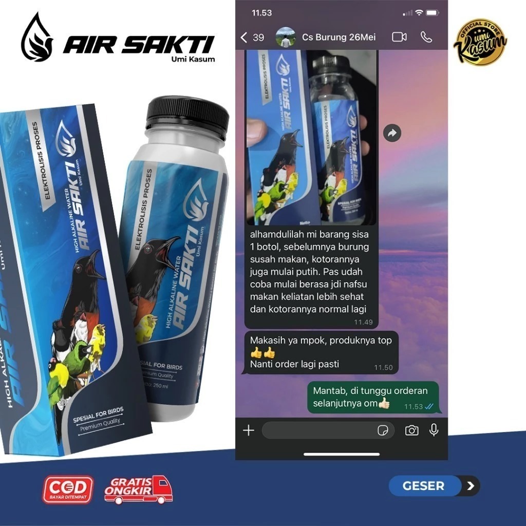 

air sakti umi kasum original 100% asli