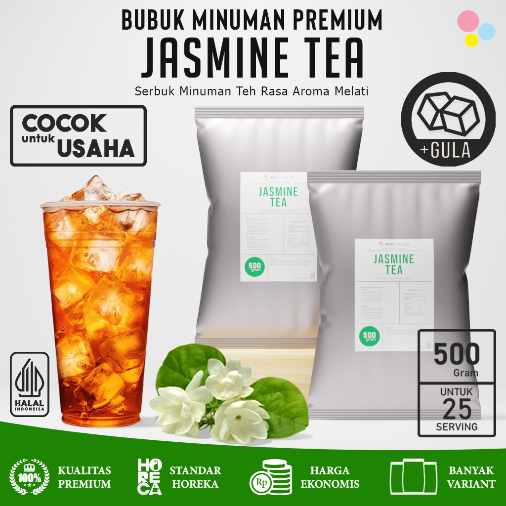 

Bubuk Minuman Rasa Jasmine Tea 500Gr Minuman Bubuk Instan Teh Jasmine 500 Gram