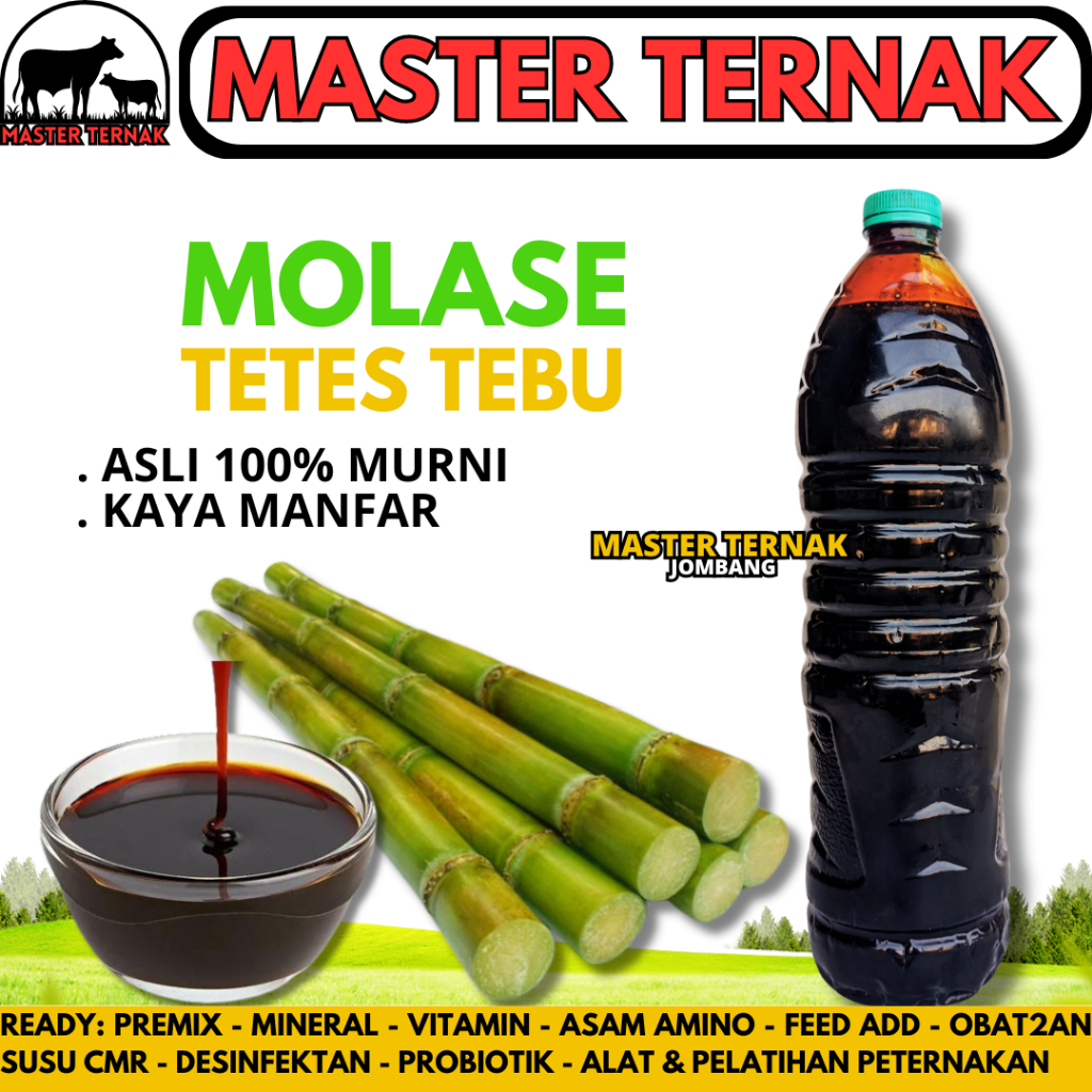 MOLASE TETES TEBU 1,5 KG - Tetes Tebu Molasses Murni Kental Berkualitas