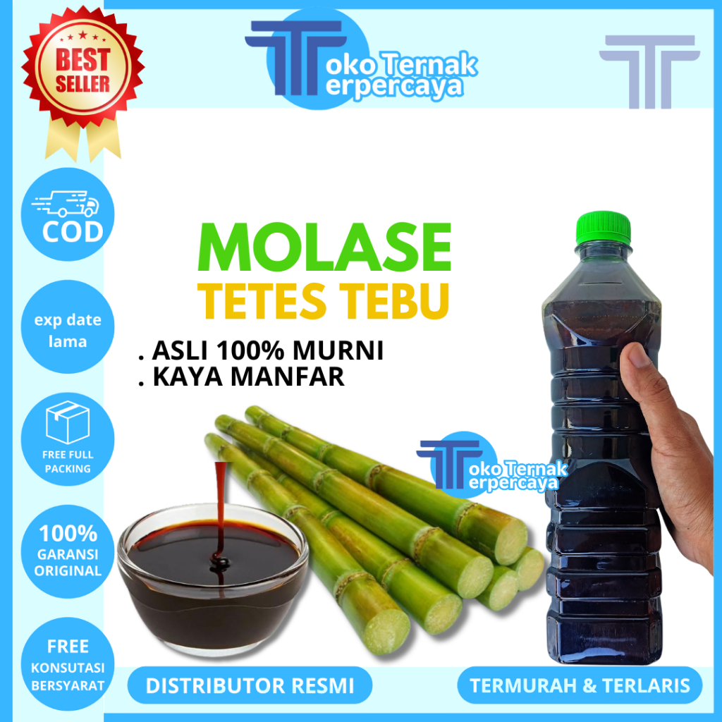 MOLASES TETES TEBU 1 KG - Molase Tetes Tebu Murni Kental Berkualitas