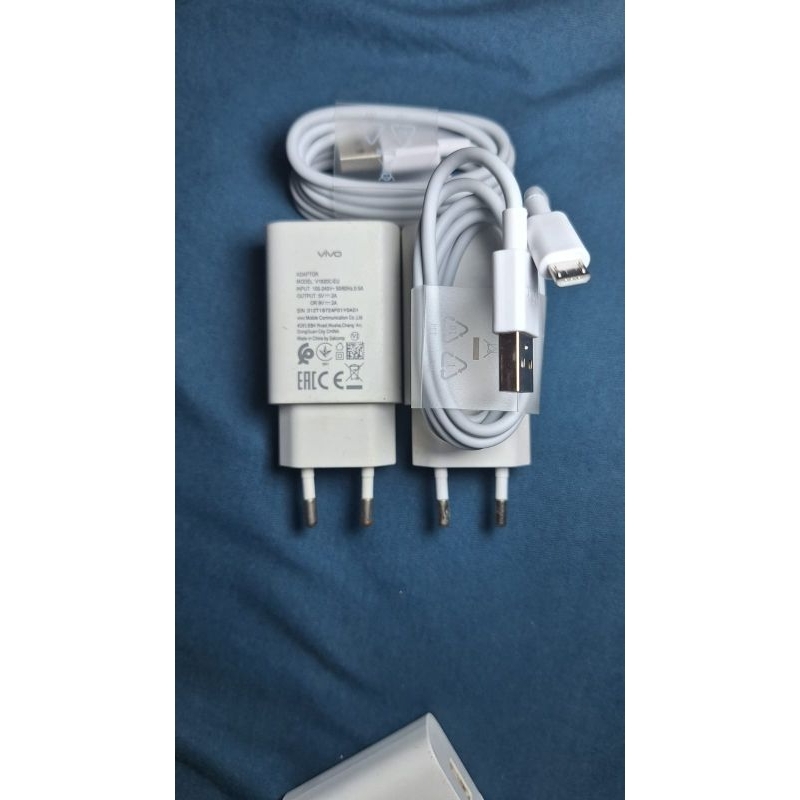 charger original cabutan hp vivo 18W (kabel micro usb) Y17 dll