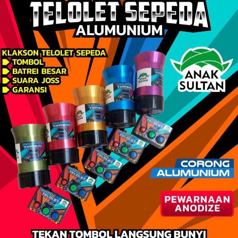 Best Model NEW Klakson Telolet Tombol Basuri Sepeda