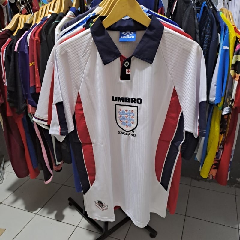 Jersey Retro inggris 1998 Jersey Vintage England