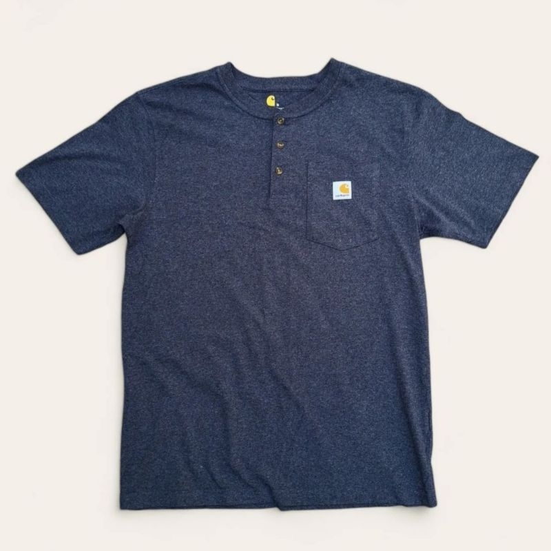 carhartt pocket tee button ( dark grey ) size M