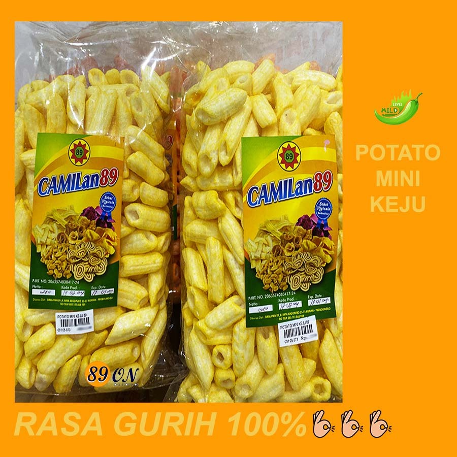 

250 GR KRUPUK POTATO MINI KEJU GURIH ASIN CAMILAN 89