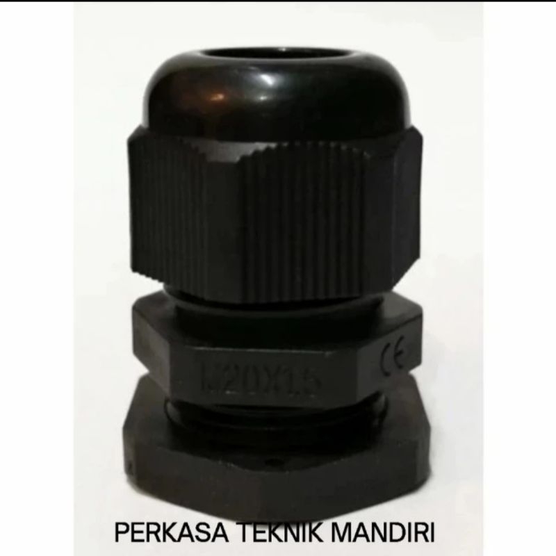 Cable Gland M20 PVC - Putih - Hitam