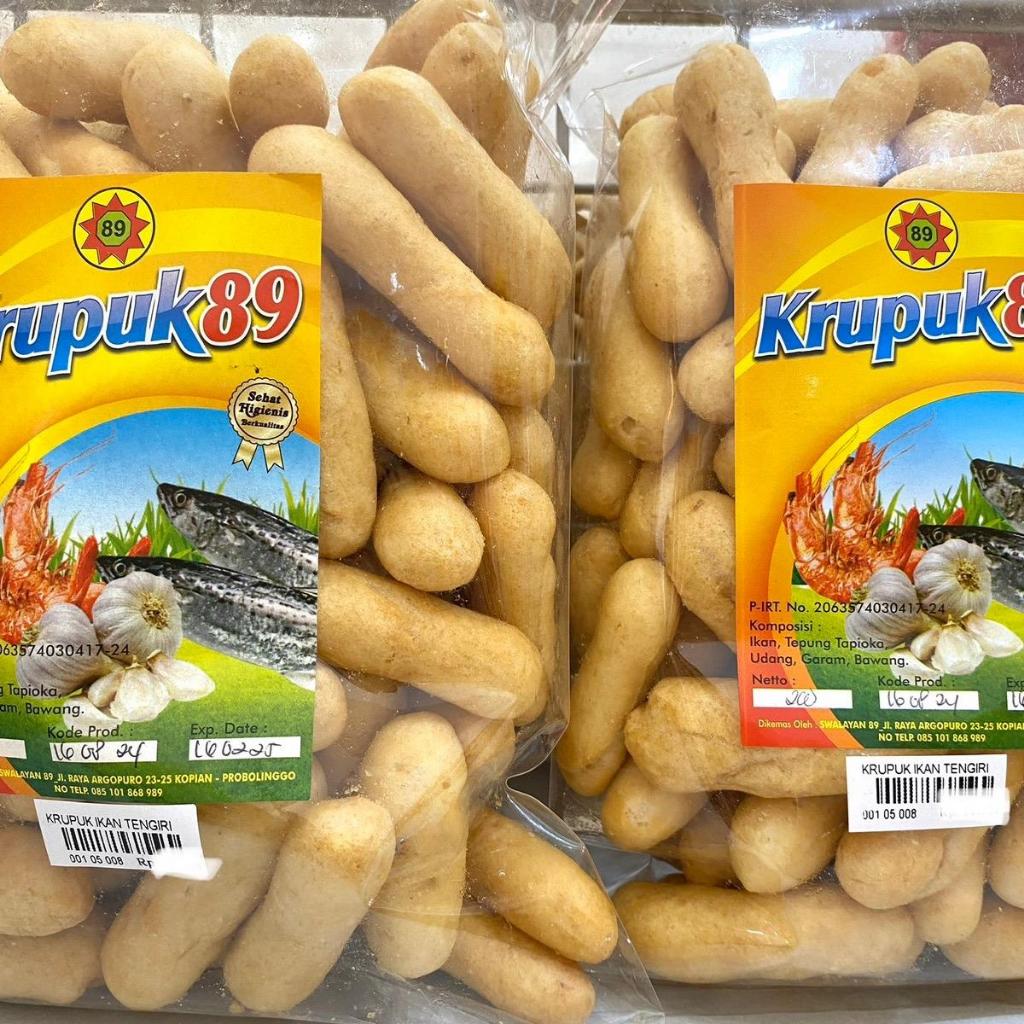 

200 GR KRUPUK IKAN TENGIRI ASLI GURIH KRUPUK LONJONG SNACK CAMILAN 89