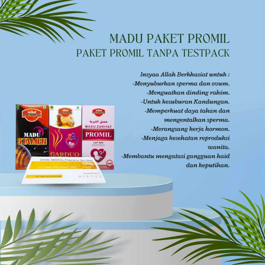 Paket Lengkap Madu Promil Ath-Thoifah (Stamen, Garduo, Zuriat) Original Penyubur Suami Istri