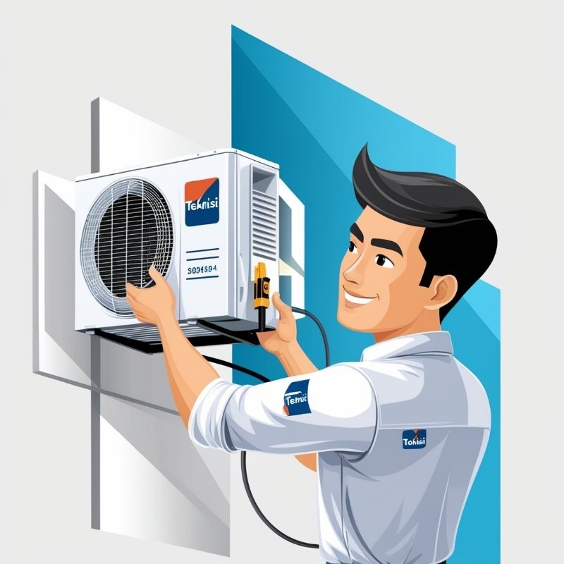 JASA PASANG AC SECOND 1/2PK - 2PK + VACUM DEPOK