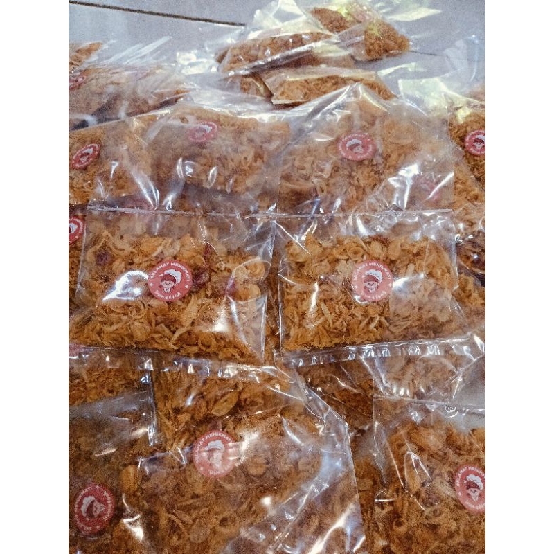 

Bawang goreng rumahan,Original isi 35 gram × 10 pcs .Enak & gurih
