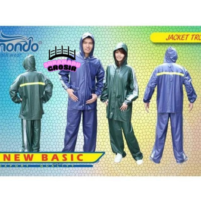 ELMONDO 921 Jas Hujan Dewasa Jumbo New Basic Dewasa Cowok Cewek