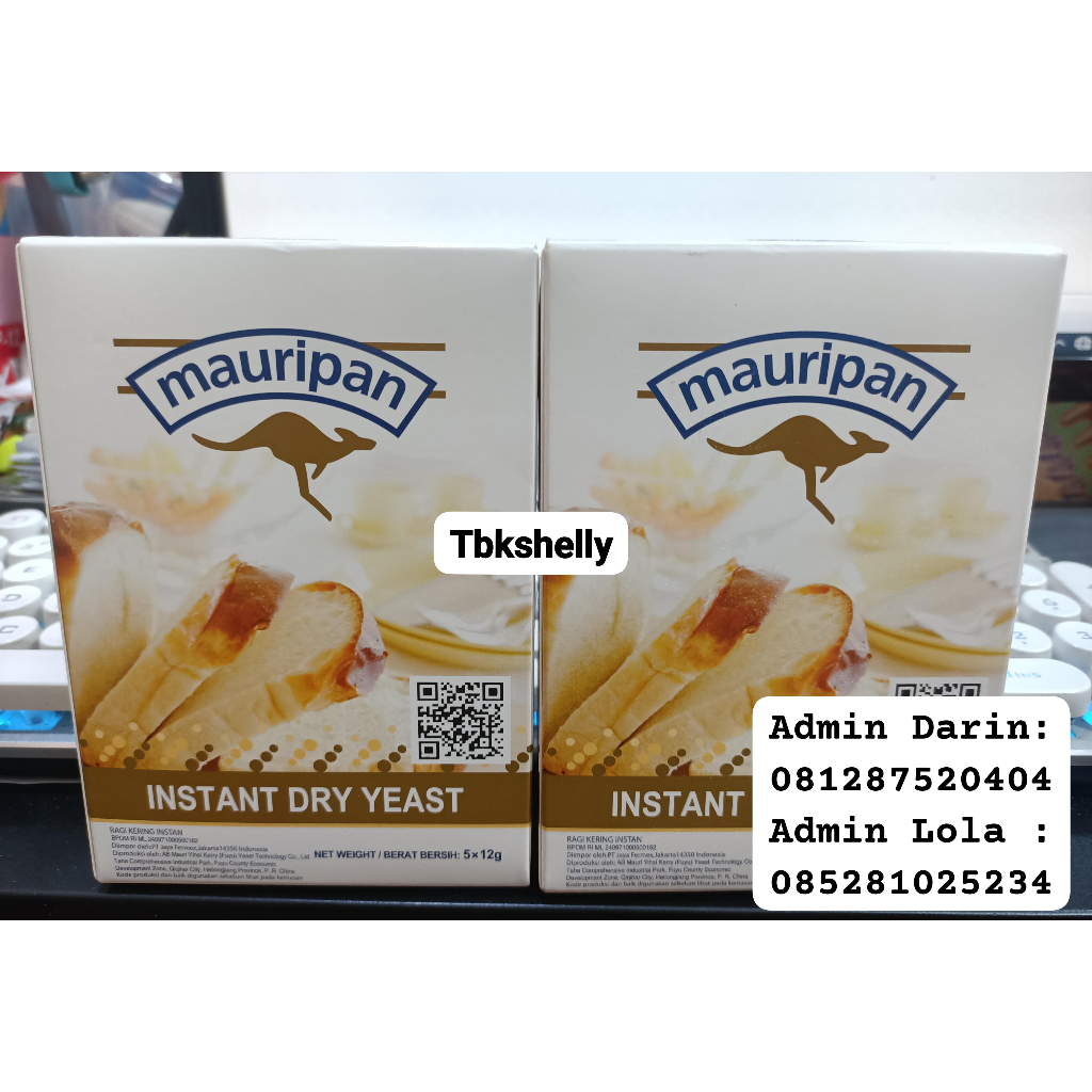 

Ragi instan mauripan import 12gr isi 5 sachet