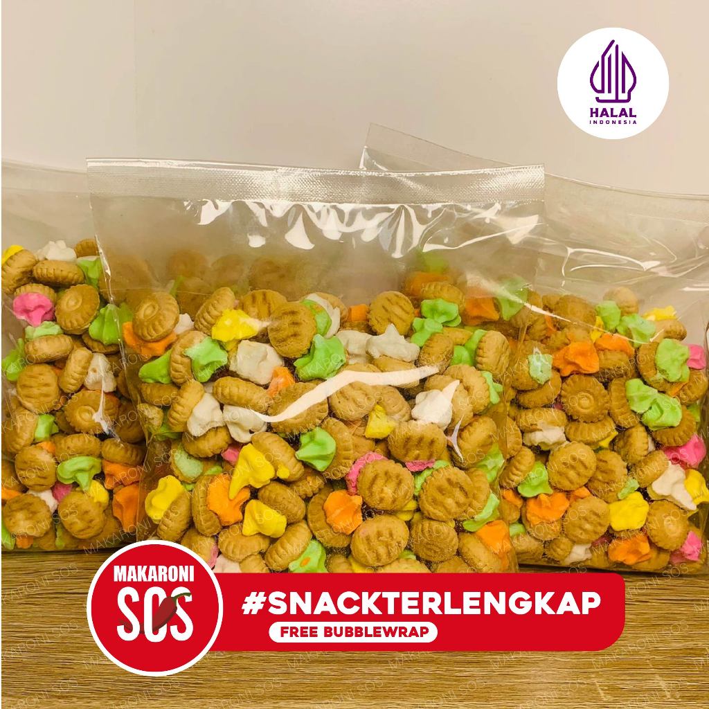 

Ukf5Pc6F4H (Kuliner.Kita) 1 Kg Biskuit Bunga Gem Rose Meringue Manis Ter Snack Kiloan Makaroni Sos