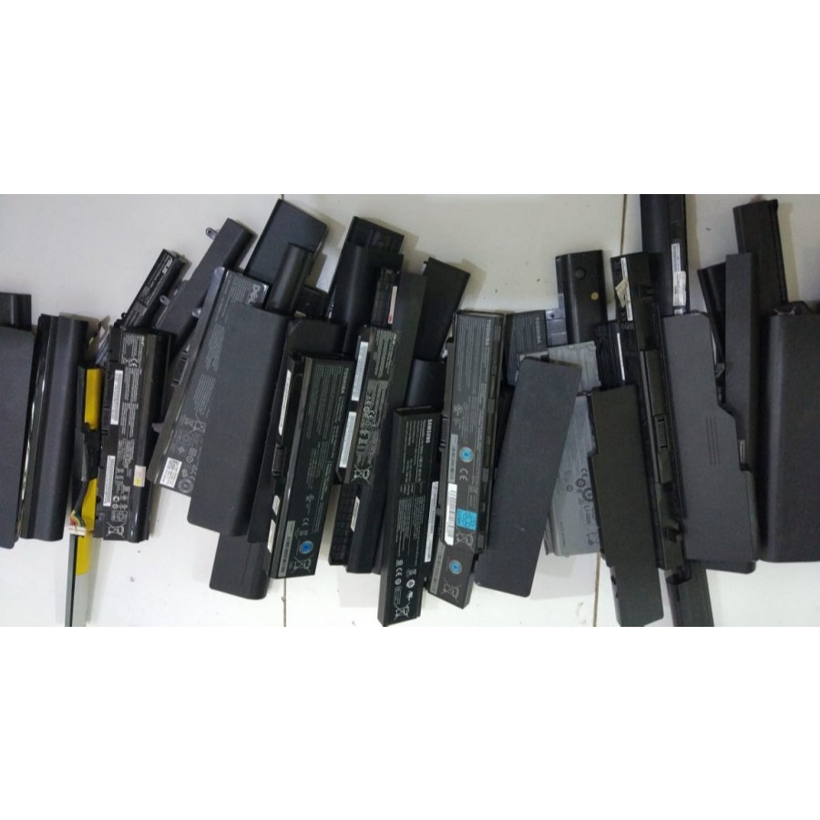 Baterai Laptop 6 Cell Batangan Second Bekas Rusak Drop untuk Refill