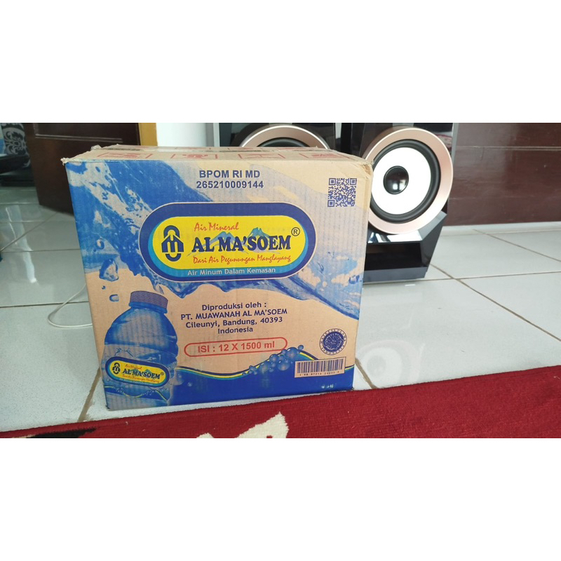 

air mineral al ma'soem botol 1500 ml isi 12 pcs