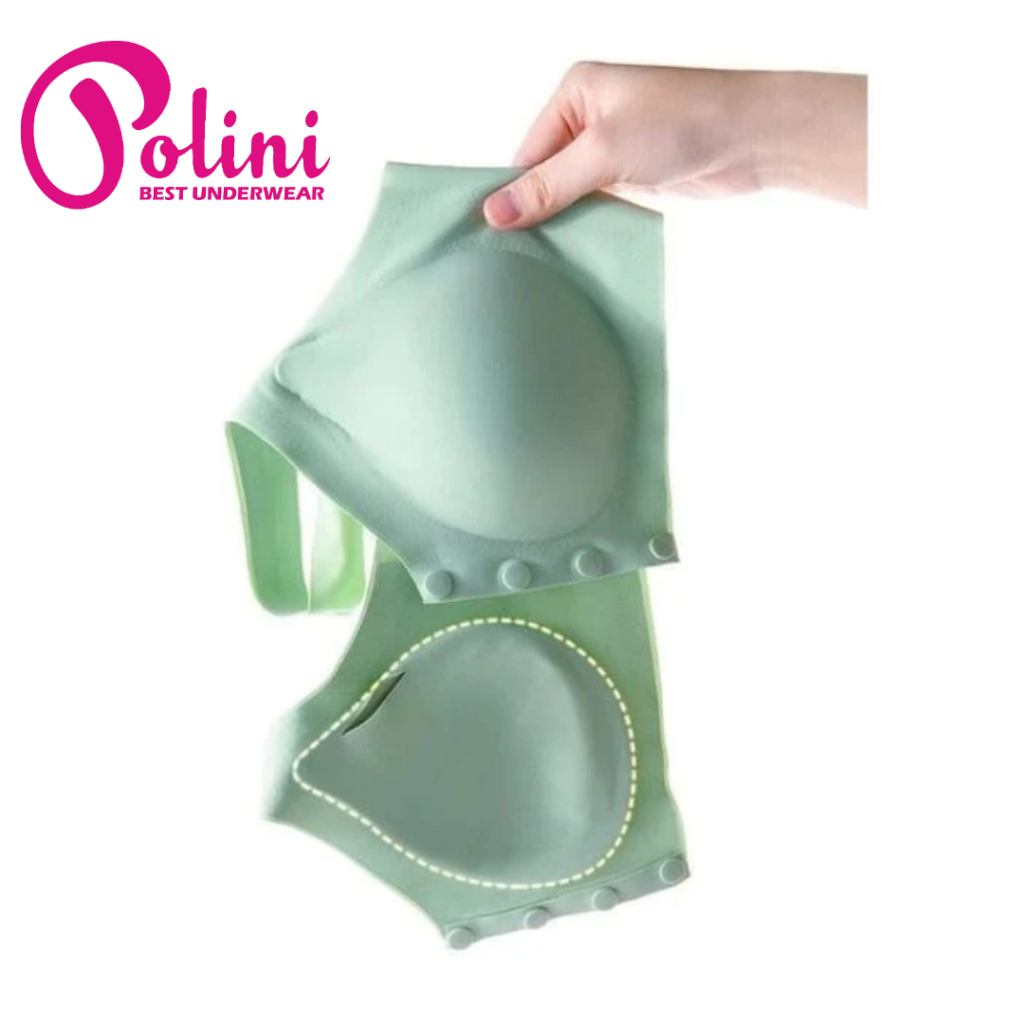 New POLINI BRA Menyusui Seemless Tanpa Kawat Busa Cup A/B 34-42 ART 8815
