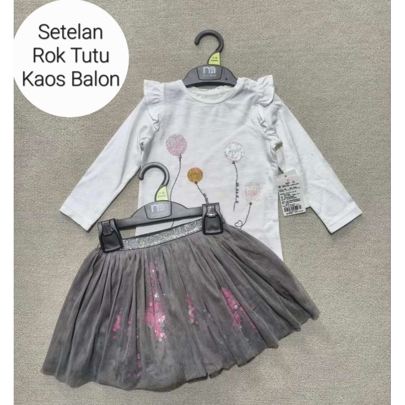 Setelan Mothercare Kaos Rok Tutu Setelan Anak Bayi MC